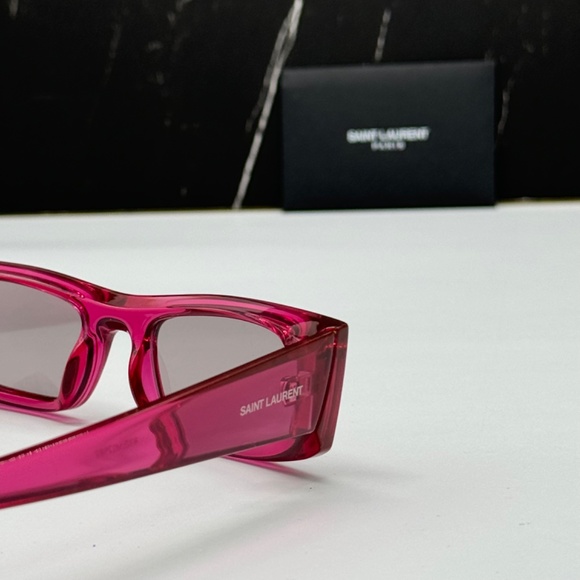 NEW SL553 003 SAINT LAURENT PINK VIOLET UNISEX SL 553 SAINT LAURENT SUNGLASSES - Picture 8 of 11